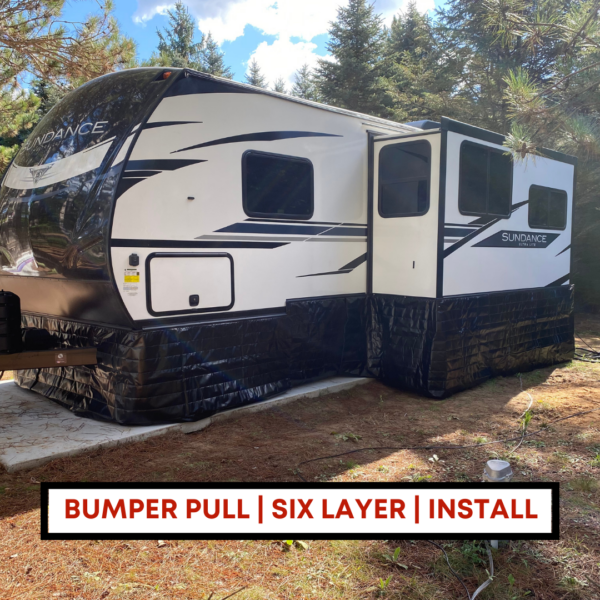 bumper pull, insulated skirting, installation