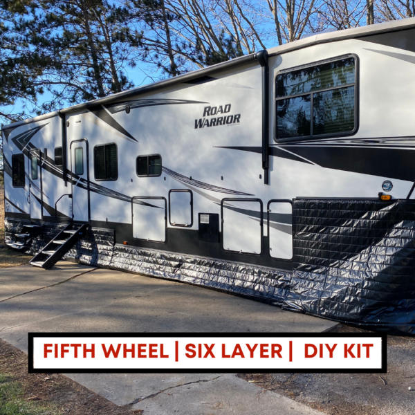Fifth wheel, insulated, diy rv skirting kit