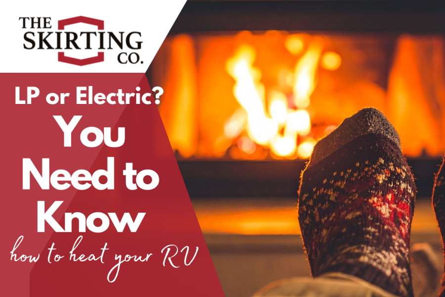 Warm socks in front on an electric fireplace.